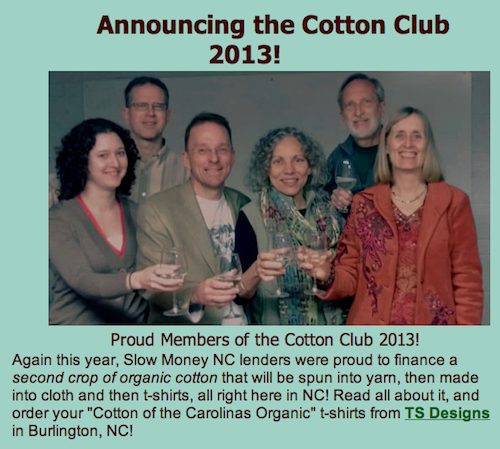 2013 Cotton Club - Slow Money NC